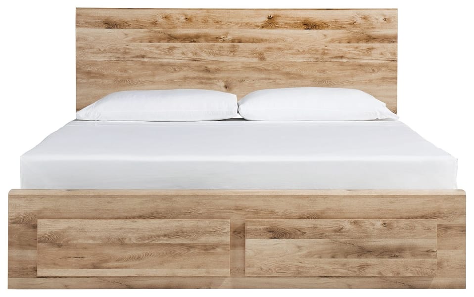 Ashley Bedroom King Panel Bed with 4 Storage Drawers B1050-58-56S-95-60-B100-14