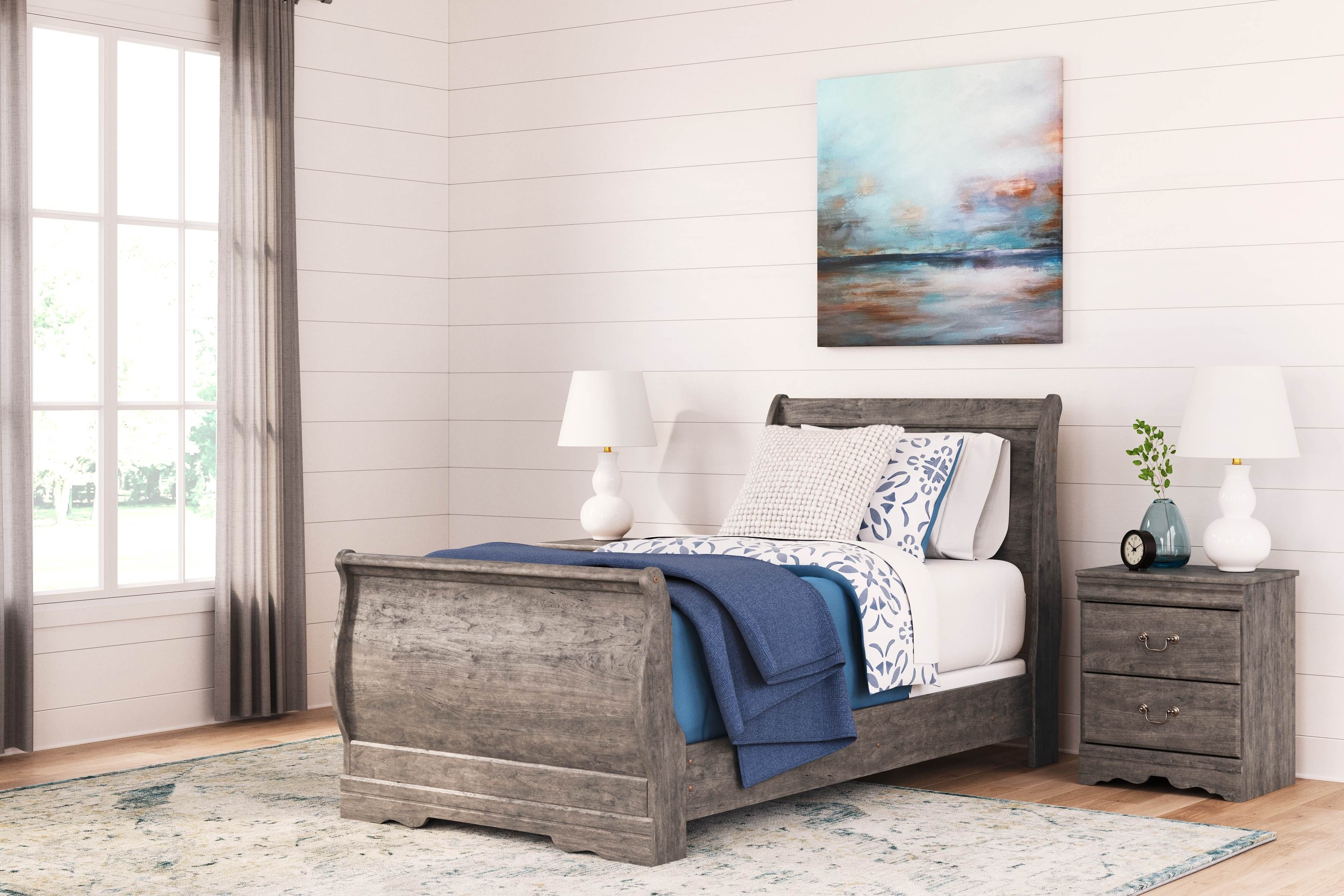 Ashley Bedroom Twin Sleigh Bed B1126-63-62-82