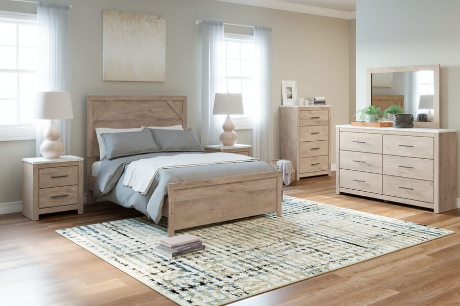 Ashley Bedroom 7 Piece Full Panel Bed Set B1191-31-36-44-55-86-92-2