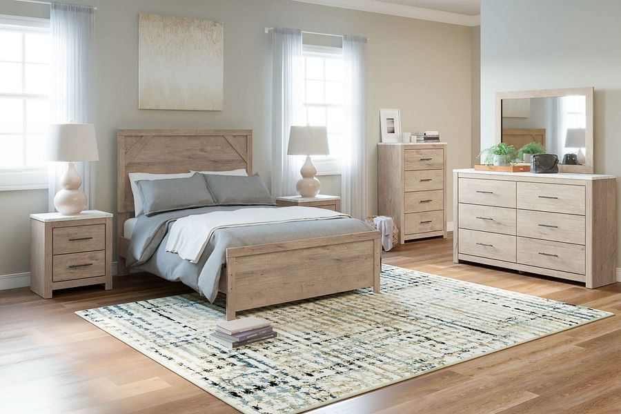 Ashley Bedroom 6 Piece Full Panel Bed Set B1191-31-36-55-86-92-2