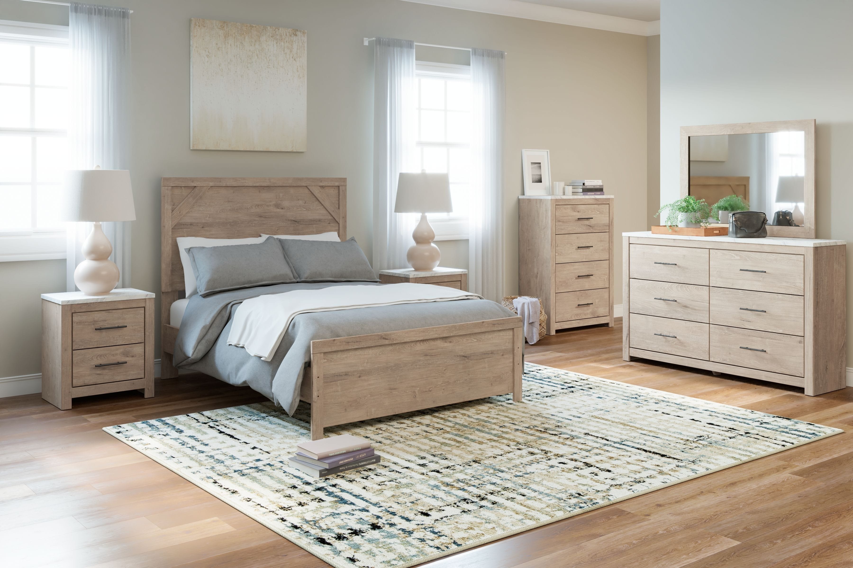 Ashley Bedroom 4 Piece Full Panel Bed Set B1191-31-36-55-86