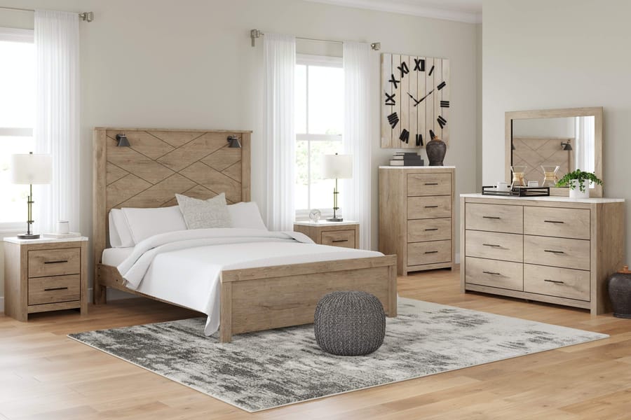 Ashley Bedroom Queen Panel Bed B1191-57-54-98