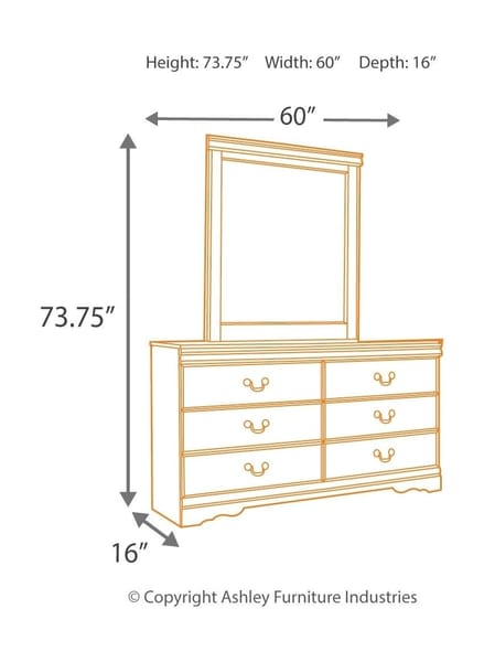 Ashley Bedroom 6 Piece Twin Sleigh Bedroom Set B128-31-36-46-63-62-82
