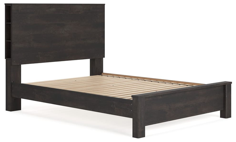 Toretto Queen Panel Bookcase Bed