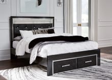 Ashley Bedroom Queen Upholstered Glitter Panel Storage Bed B1420-157-54S-96