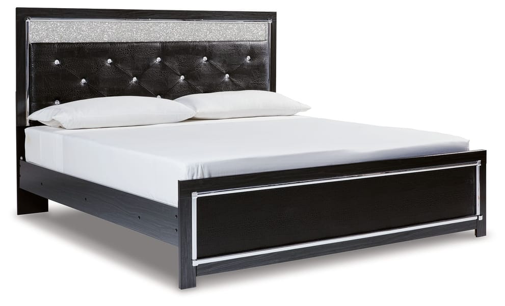Ashley Bedroom King Upholstered Glitter Panel Bed B1420-158-56-97
