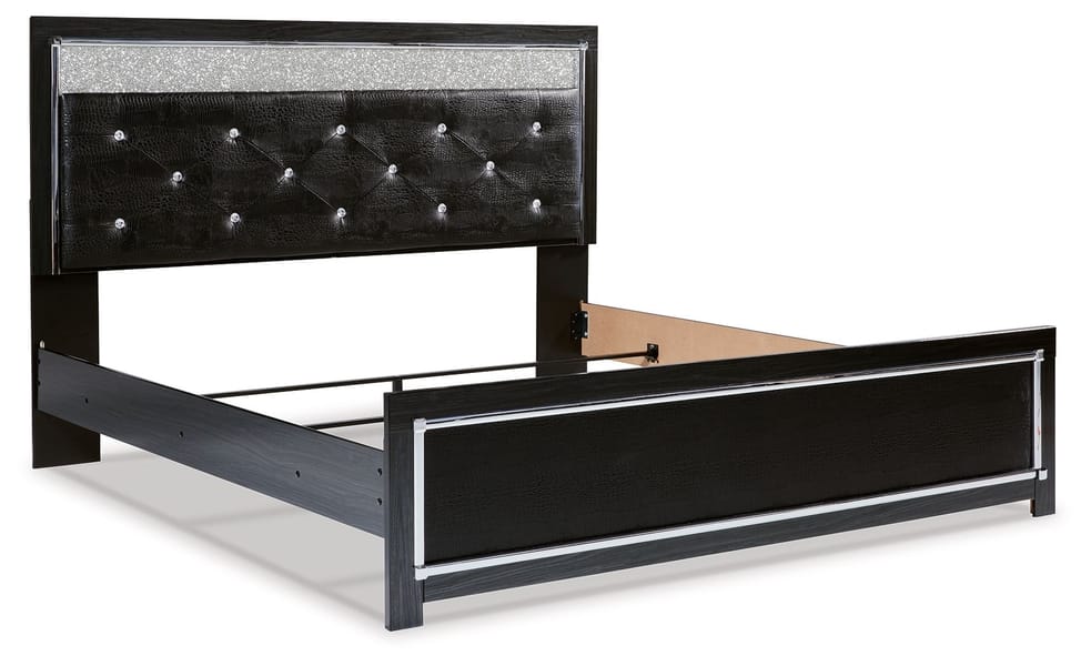 Ashley Bedroom King Upholstered Glitter Panel Bed B1420-158-56-97