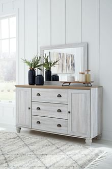 Ashley Bedroom Dresser And Mirror B1512-231-36