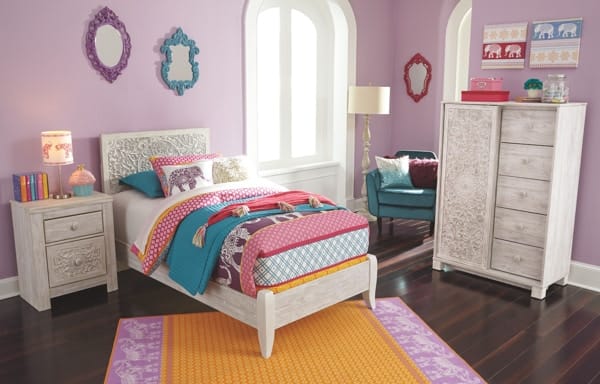 Ashley Bedroom 4 Piece Twin Panel Bedroom Set B181-52-53-48-92