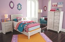 Ashley Bedroom 4 Piece Twin Panel Bedroom Set B181-52-53-48-92