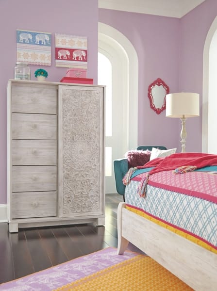Ashley Bedroom 4 Piece Twin Panel Bedroom Set B181-52-53-48-92