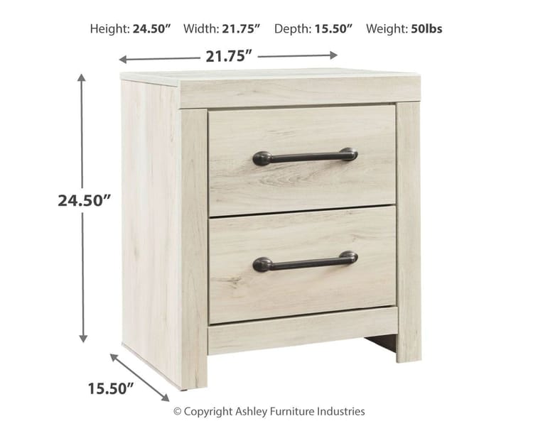 Ashley Bedroom Two Drawer Night Stand B192-92