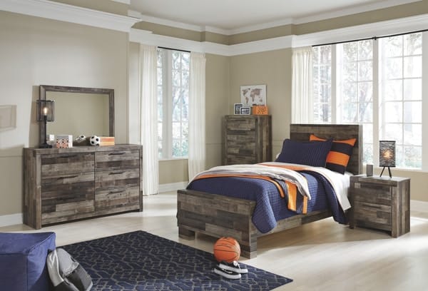 Ashley Bedroom 6 Piece Twin Panel Bedroom Set B200-31-36-53-52-83-92