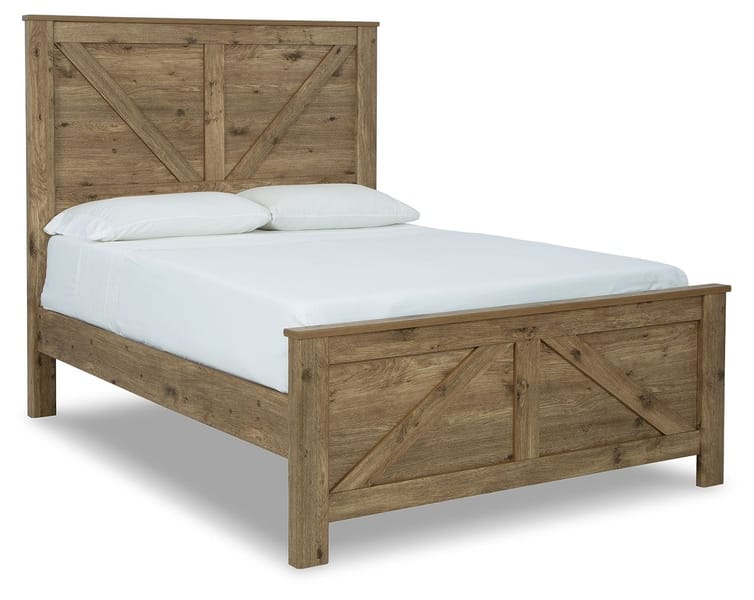 Ashley Bedroom Queen Crossbuck Panel Bed B2119-157-154-96