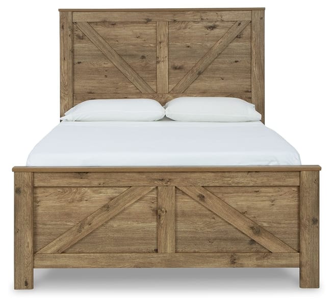 Ashley Bedroom Queen Crossbuck Panel Bed B2119-157-154-96