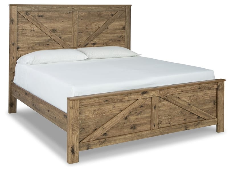 Ashley Bedroom King Crossbuck Panel Bed B2119-158-156-97