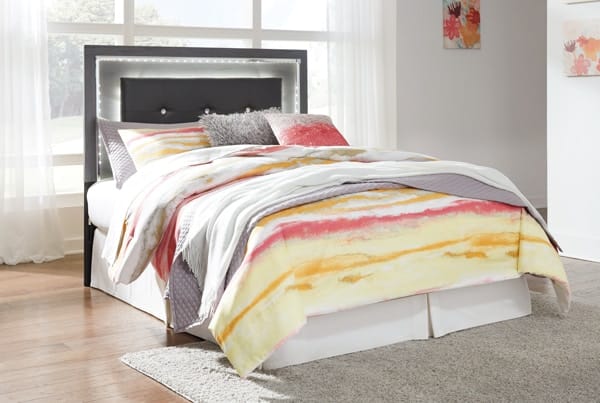 Ashley Bedroom Full Upholstered Panel Headboard wi...