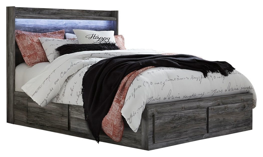 Ashley Bedroom Queen Panel Bed with 4 Storage Draw...