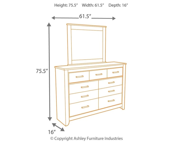 Ashley Bedroom 3 Piece King Panel Bedroom Set B248-31-36-68