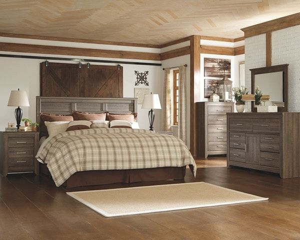 Juararo 6 Piece Queen Panel Bedroom - Dark Brown Juararo 6 Piece Queen Panel Bedroom - Dark Brown