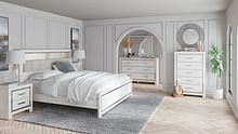 Ashley Bedroom 8 Piece King Panel Bookcase Bedroom Set B2640-31-36-46-69-56-97-92-2