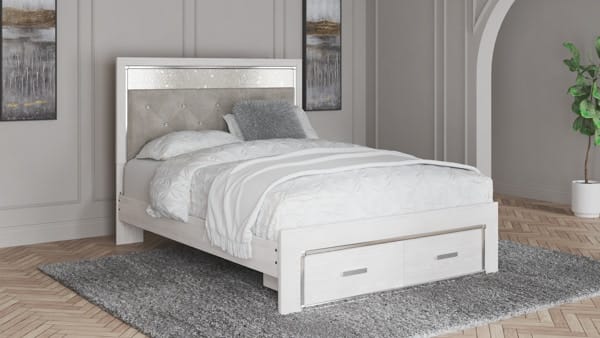Ashley Bedroom Queen Panel Bed with Footboard Storage B2640-57-54S-95-B100-13