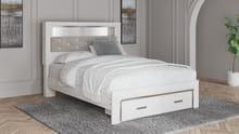 Ashley Bedroom Queen Panel Bookcase Bed with Footboard Storage B2640-65-54S-95-B100-13