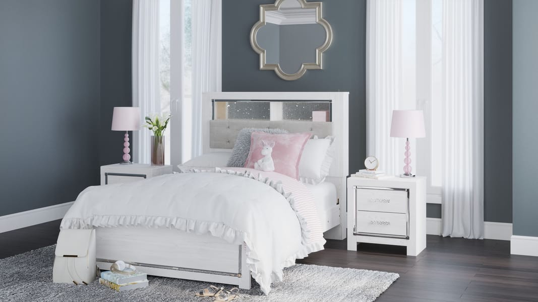 Ashley Bedroom 5 Piece Full Panel Bookcase Bed Set B2640-85-84-86-92-2