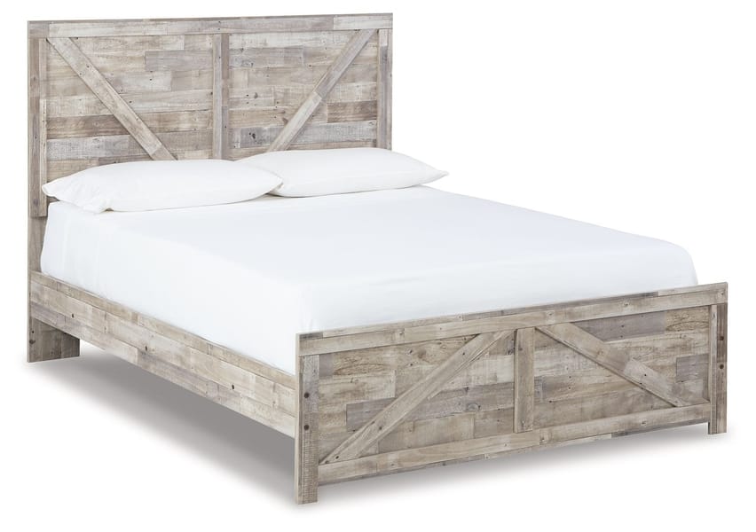 Ashley Bedroom Queen Crossbuck Panel Bed B3487-71-96
