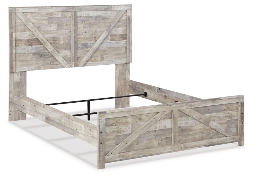 Ashley Bedroom Queen Crossbuck Panel Bed B3487-71-96