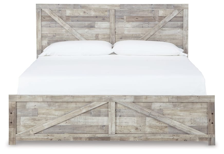 Ashley Bedroom King Crossbuck Panel Bed B3487-72-97