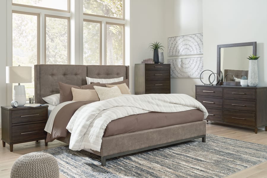 Ashley Bedroom California King Upholstered Panel Bed B374-58-95