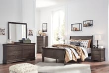 Ashley Bedroom 5 Piece Full Sleigh Bedroom Set B398-31-36-46-55-86