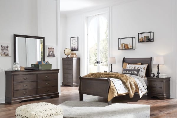 Ashley Bedroom Twin Sleigh Bed B398-53-83