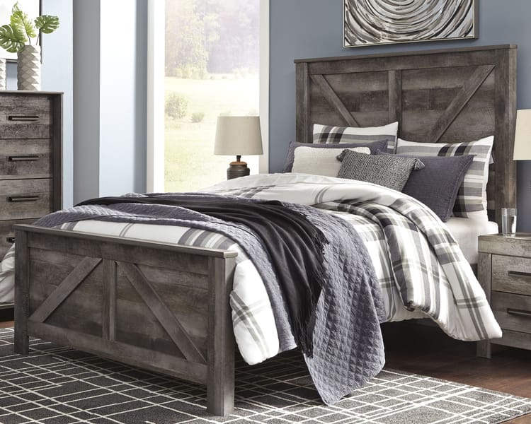 Ashley Bedroom 8 Piece Queen Crossbuck Panel Bed Set B440-31-36-46-57-54-98-92-2