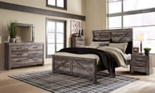 Ashley Bedroom 8 Piece King Crossbuck Panel Bed Set B440-31-36-46-58-56-99-92-2