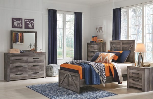 Ashley Bedroom Twin Crossbuck Panel Bed B440-53-83