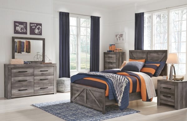 Ashley Bedroom Full Crossbuck Panel Bed B440-55-86