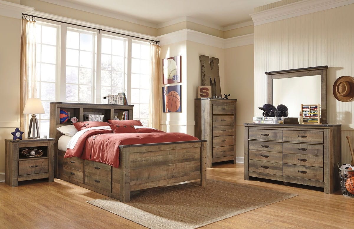 Ashley Bedroom 8 Piece Full Panel Bookcase Bedroom Set B446-21-26-65-84-50-91-2-B100-12