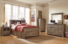 Ashley Bedroom 8 Piece Full Panel Bookcase Bedroom Set B446-21-26-65-84-50-91-2-B100-12