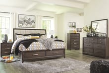 Ashley Bedroom 8 Piece King Panel Bedroom Set B497-31-36-46-58-56S-97-93-2