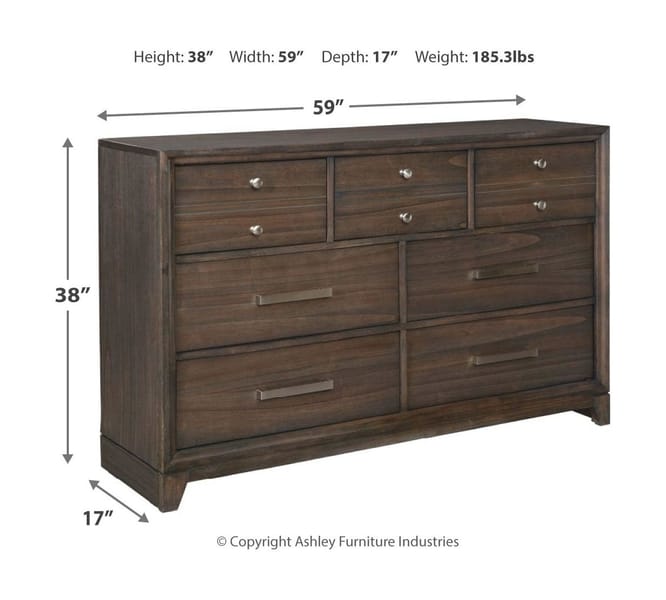 Ashley Bedroom 6 Piece King Panel Bedroom Set B497-31-36-46-58-56S-97
