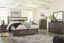 Ashley Bedroom 5 Piece King Panel Bedroom Set B497-31-36-58-56S-97
