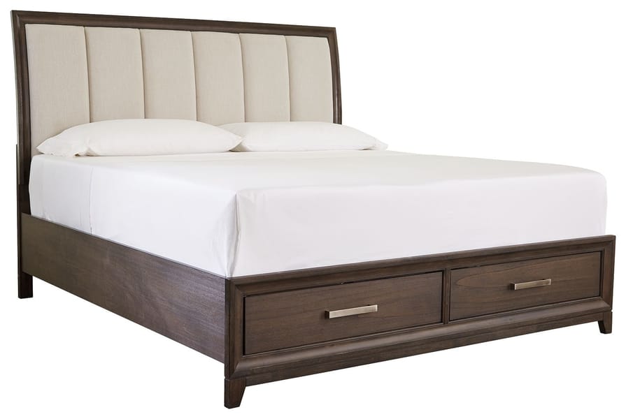 Ashley Bedroom Queen Panel Bed with 2 Storage Drawers B497-57-54S-96