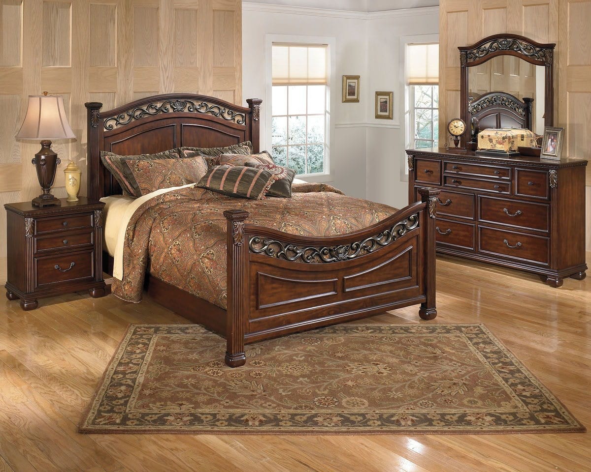 Ashley Bedroom 6 Piece Queen Panel Bed Bedroom Set B526-31-36-57-54-96-92
