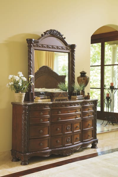 Ashley Bedroom 10 Piece King Poster Bed With Canopy Set B553-131-36-46-172-151-162-150-199-193-2