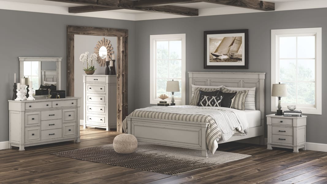 Ashley Bedroom 7 Piece Queen Panel Bed Set B642-31-36-57-54-96-93-2