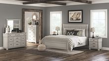 Ashley Bedroom 7 Piece King Panel Bed Set B642-31-36-58-56-97-93-2
