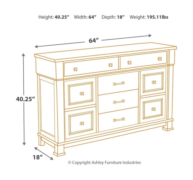 Ashley Bedroom 5 Piece King Panel Bed Set B642-31-36-58-56-97