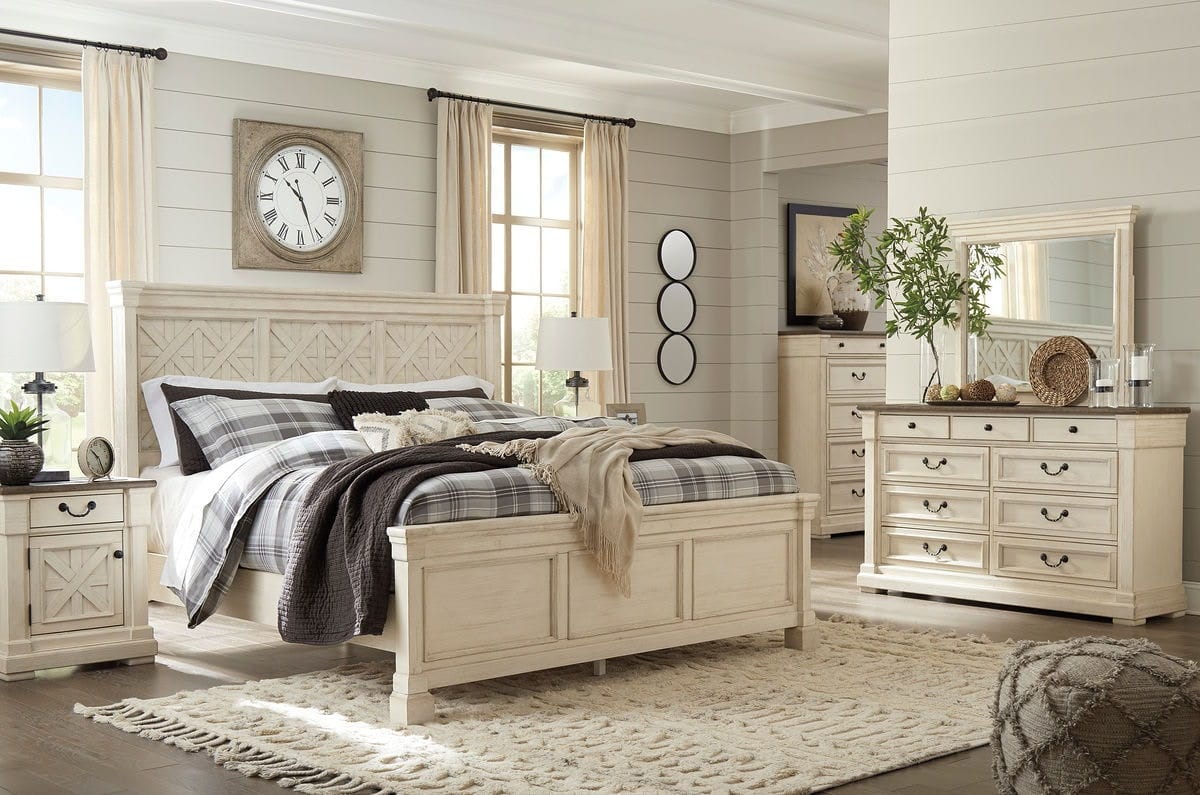 Ashley Bedroom 6 Piece King Panel Bedroom Set B647-131-36-146-58-56-97